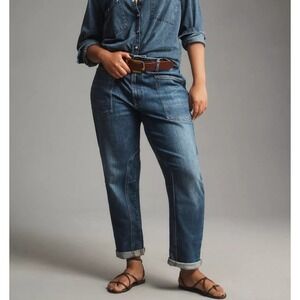 Pilcro and the Letterpress x Anthro The Wanderer Mid-Rise Relaxed Jeans Size 29